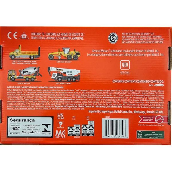 Matchbox Working Rigs 4-Pack