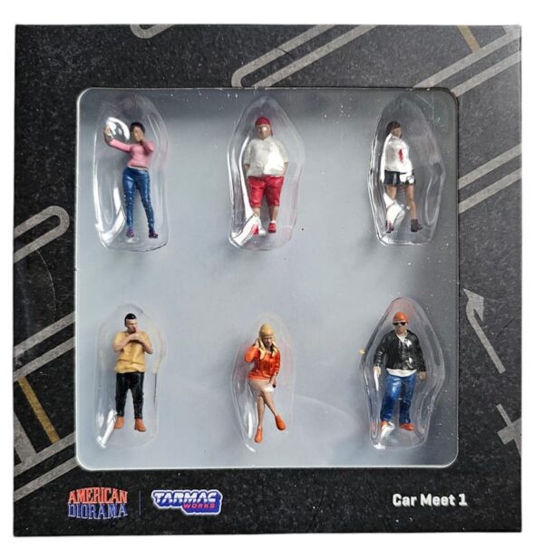 American Diorama X Tarmac Works 1/64 figuren - Car Meet 1