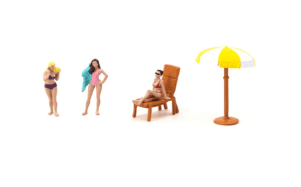 American Diorama x Tarmac Works 1/64 figuren - Beach Girls - COLLAB64