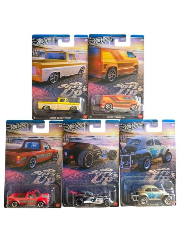 Hot Wheels Surf Up's - Beach Bums 5-Pack | Limited Edition Surf Vans & Beach Cruisers!