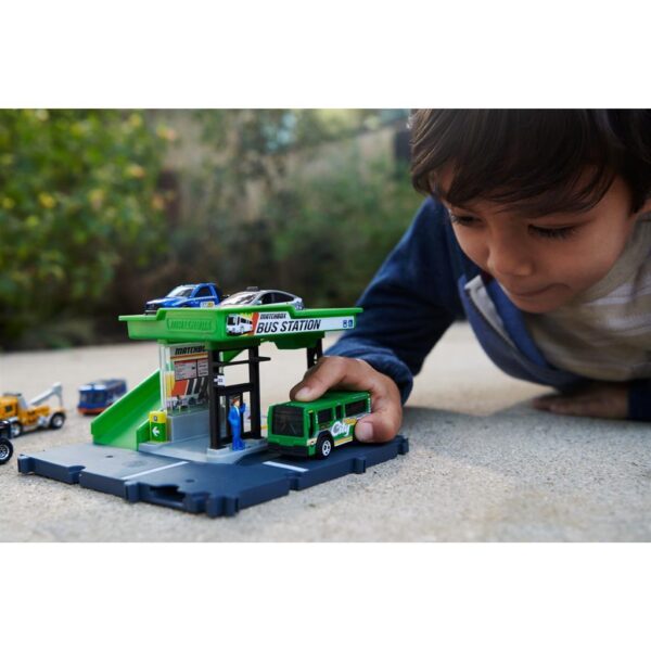 Matchbox Action Drivers 2025 🔥 Bus Station with City bus